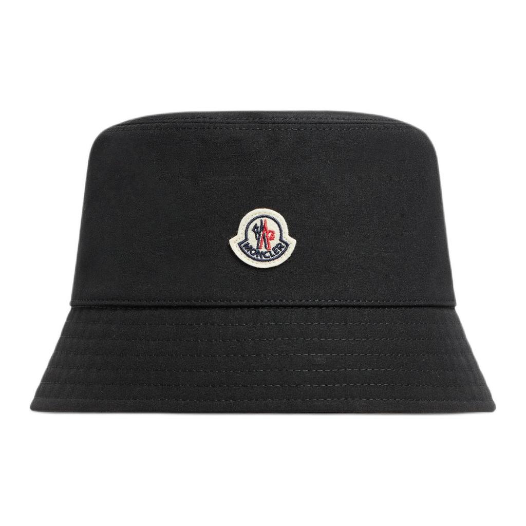 Moncler Оригинальный дизайн Хлопко-полиэстеровая рыбацкая шапка Женские шляпы Черный K1-093-3B00025-5983X-999