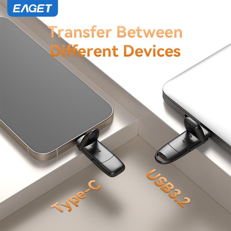 Внешний твердотельный накопитель SSD, флэш-накопитель USB 3.2 Type-C, высокоскоростной твердотельный накопитель для iPhone 16/15 Android