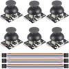 Youmile 6pcs Joystick Module XY Joystick Module PS2 Module Game Joystick Control Lever Sensor XY Joystick Breakout Module with DuPont Cable for
