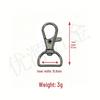Zinc Alloy Lobster Clasp Dog Buckle & Metal Keychain Accessories