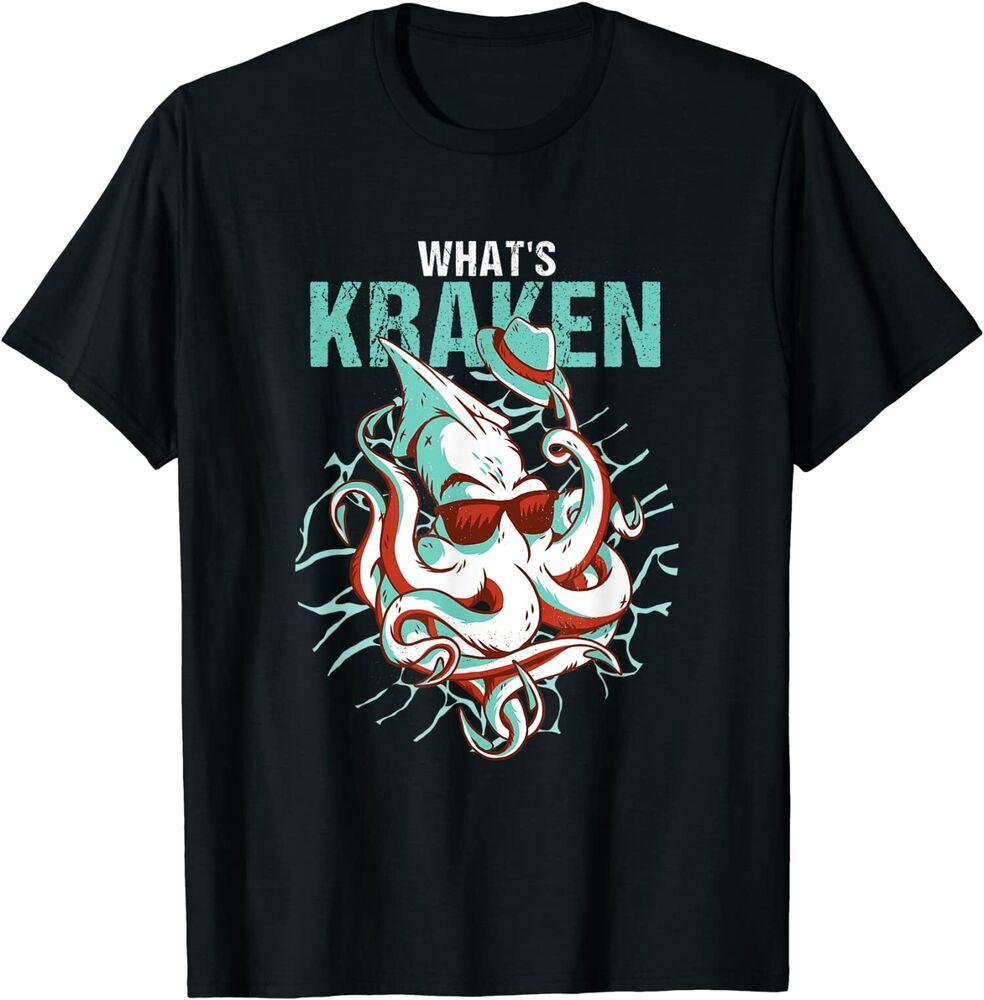 Kraken Ocean Monster Diver Surfer Beach Lover What'S Kraken Unisex T-Shirt