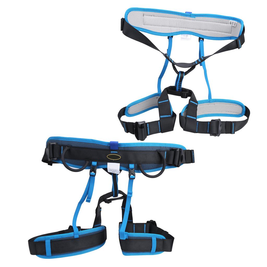 Страховочная обвязка для скалолазания и высотных работ, полуобвязка, защита от падения, для использования на открытом воздухе, пояс для спуска(л черный)