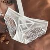 DKGEA Panties Sexy Low-Rise Briefs Lace Women Underwear Transparent Underpants