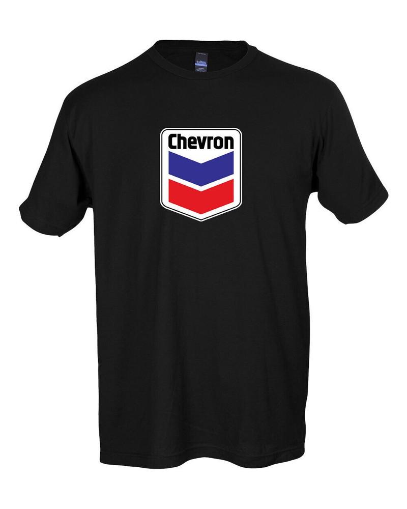 Футболка с основным логотипом Chevron Gasoline Oil 6 Размеров S-5XL! Быстрый корабль! Футболка Unisex