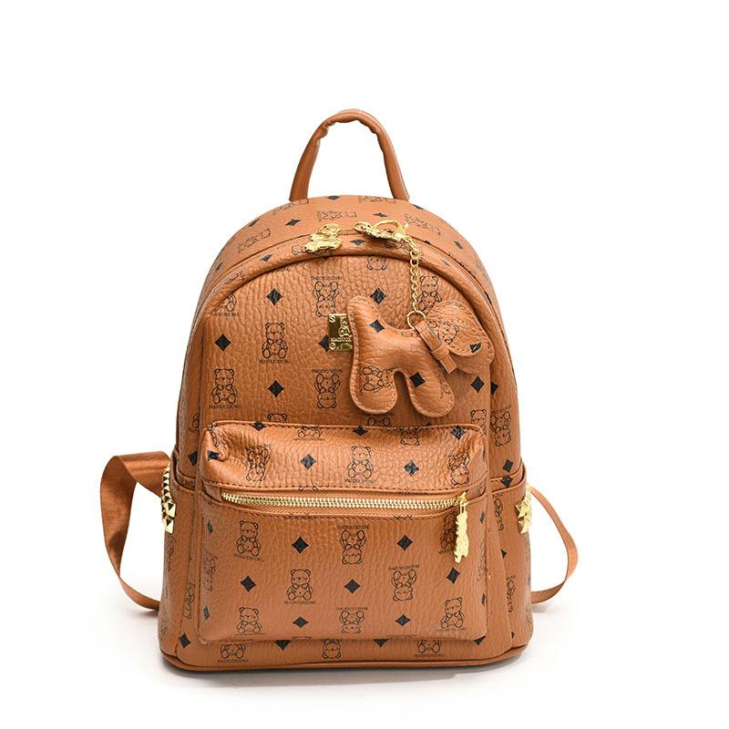 Ранняя весна новая высококлассная сумка медведь классический рюкзак универсальный на одно плечо женский