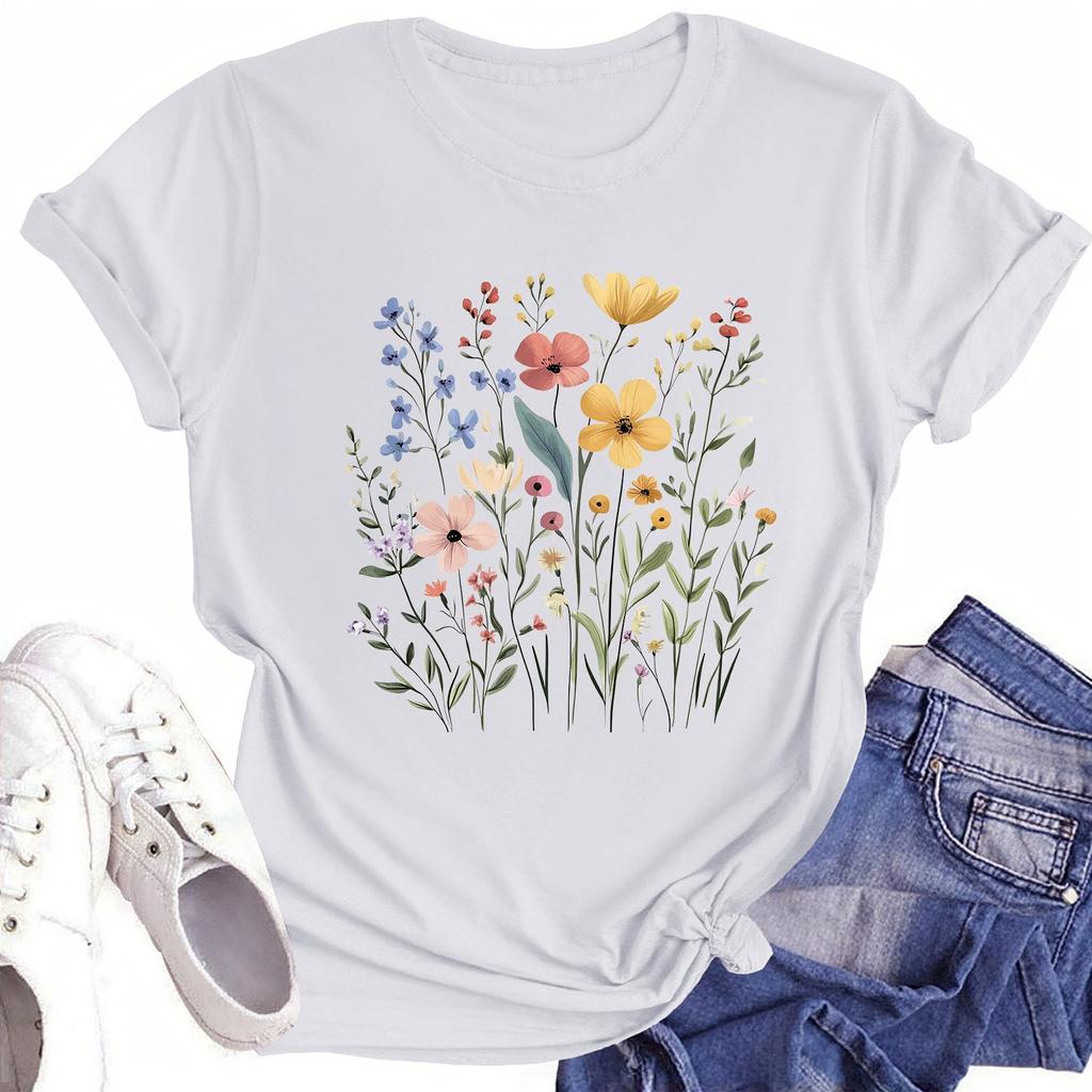 Toddler Girl Boy T-Shirts Kids Top Boys And Girls Printed Short Sleeved T-shirt 1-12Y