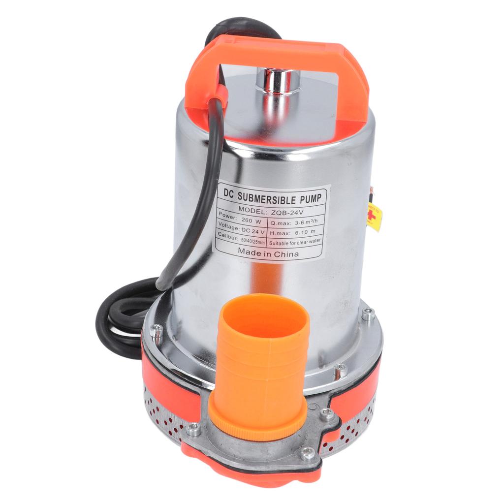 DC24V 260W погружной насос высокого давления водяной насос 1 дюйм 1,5 дюйма 2 дюйма выходное отверстие для садового пруда 