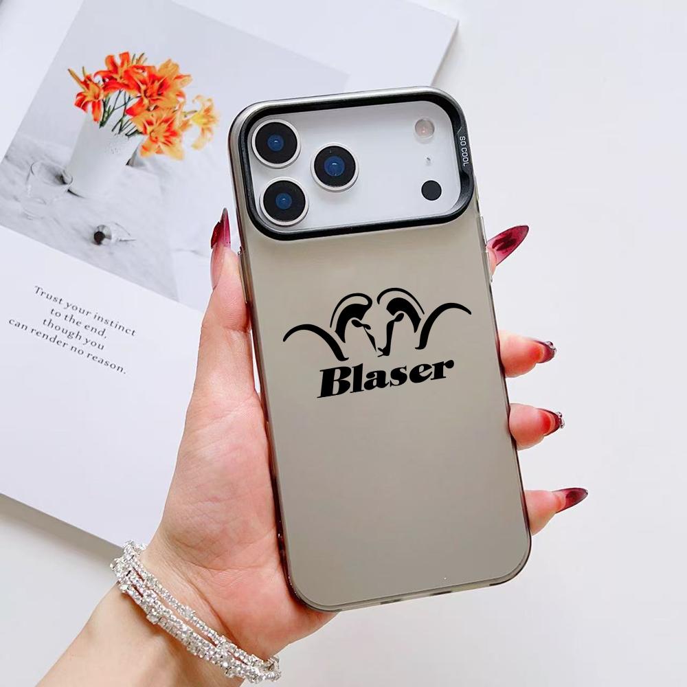 B-Blaser USA Винтовки Полиция Чехол для телефона для iPhone 17 16 15 14 13 12 11 Pro Max Air Матовый Лазерный Аврора Ударопрочный Funda