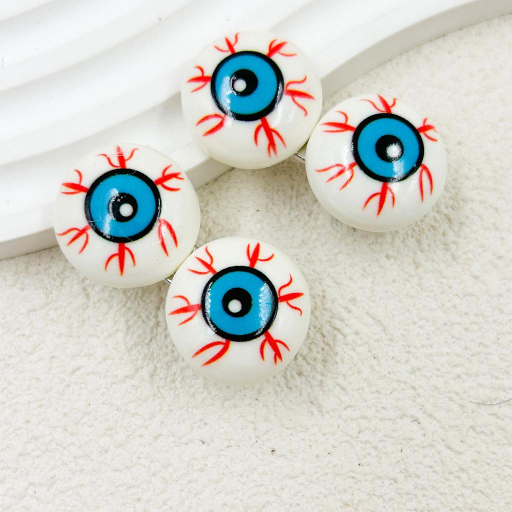 Halloween Eyeball Hair Clip Spooky Costume Accessory For Adults Kids Parties Resin Alloy Design Hairpin Hair Decorations