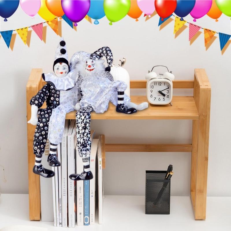 Elegant 16 Inch Porcelain Clown Doll for Decoration and Collection Doll Model For Display and Gift Valentine Gift