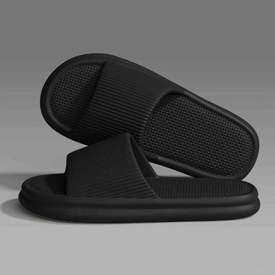 Закажите на размер больше Летние тапочки Шлепанцы Мужская домашняя женская обувь Тапочки из ЭВА с мягкой подошвой Душевые домашние тапочки Парные нескользящие повседневные сандалии