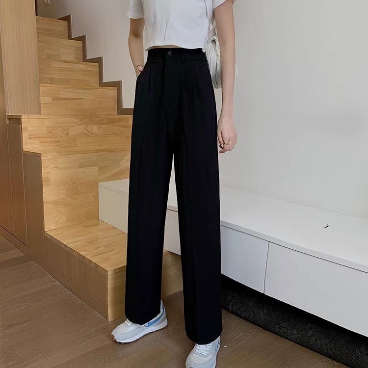 Брюки палаццо с высокой талией цвета молочного чая - Женские повседневные брюки в пол