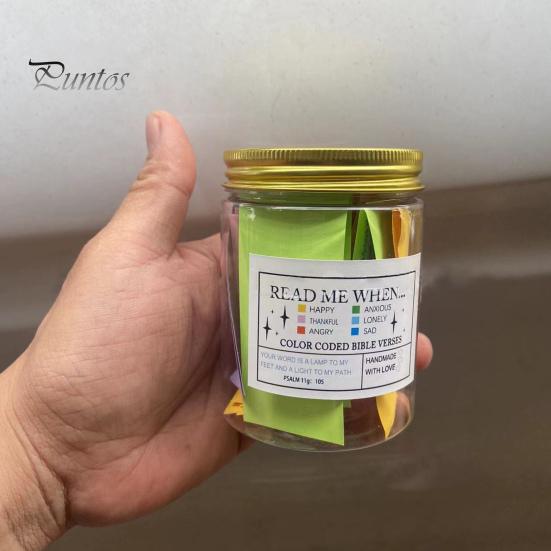 Банка со стихами из Библии Карточки с Священными Писаниями Богатые открытки ручной работы Успокаивающие тревогу эмоциональные карточки со стихами Бутылка с алфавитом