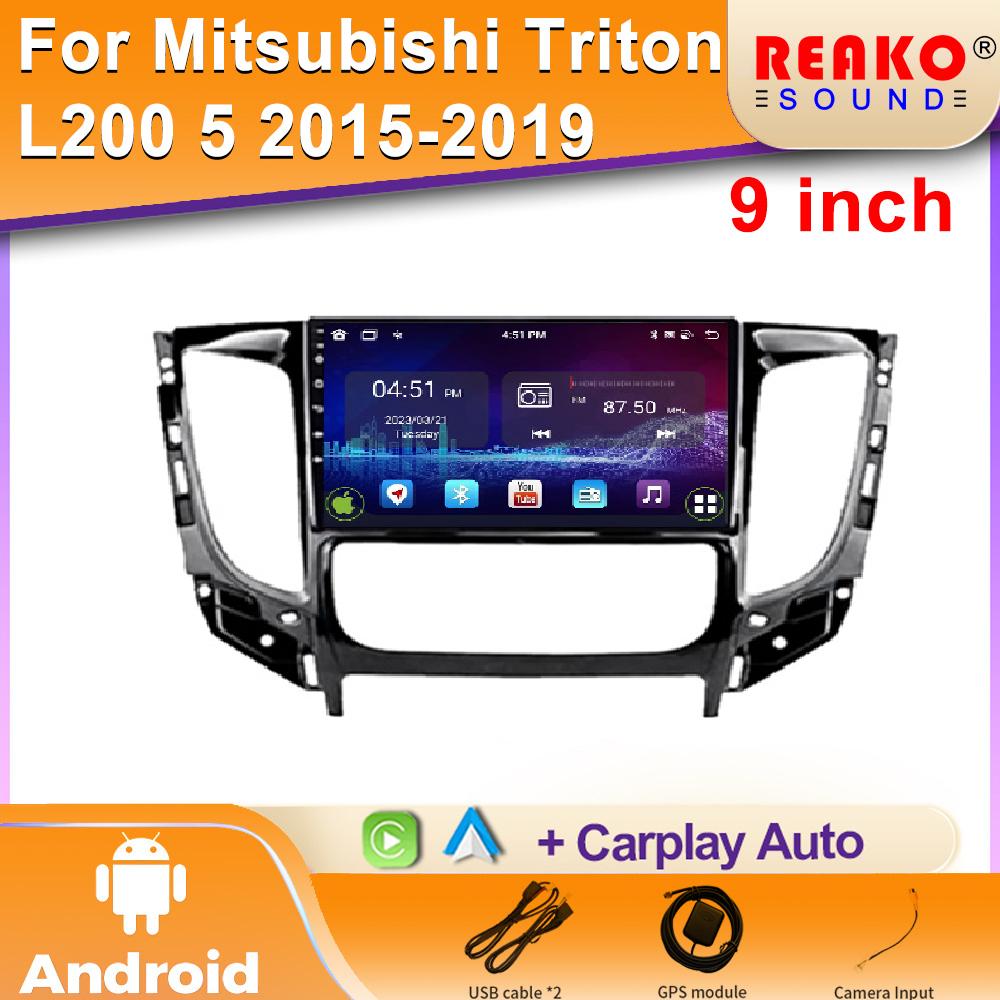 Автомобильное высокопроизводительное автомагнитола для Mitsubishi Triton L200 5 2015-2019 Android Головное устройство GPS Мультимедиа Навигация Carplay DVD