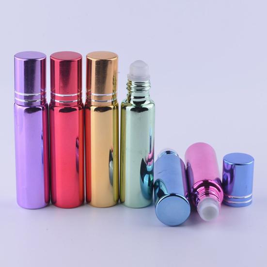 10ML Refillable Empty Roller Ball Bottle Glass Essential Oil Perfume Container