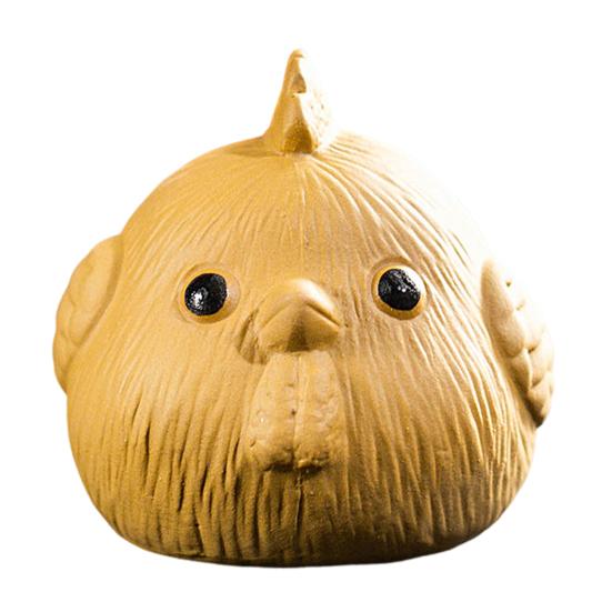 Чайный сервиз с цыпленком ручной работы в виде фиолетового песка, украшение для милого реалистичного цыпленка