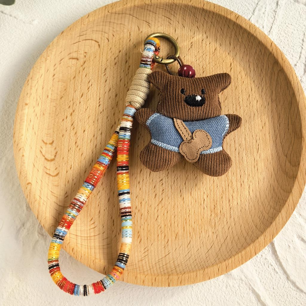 Ручная работа Тканевый Мультяшный Кулон Кукла Брелок Аксессуары для Сумки Милая Коллекция Ювелирных Изделий с Животными