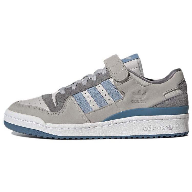Adidas Originals Forum 84 Low Comfortable Low-Top Sneakers Unisex Sneakers Gray Blue HQ6333
