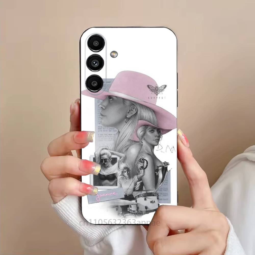 Чехол для телефона LADY GAGA MAYHEM для Samsung S25,24,23,22,21,S20,Ultra,Plus,FE Черный Мягкий Чехол