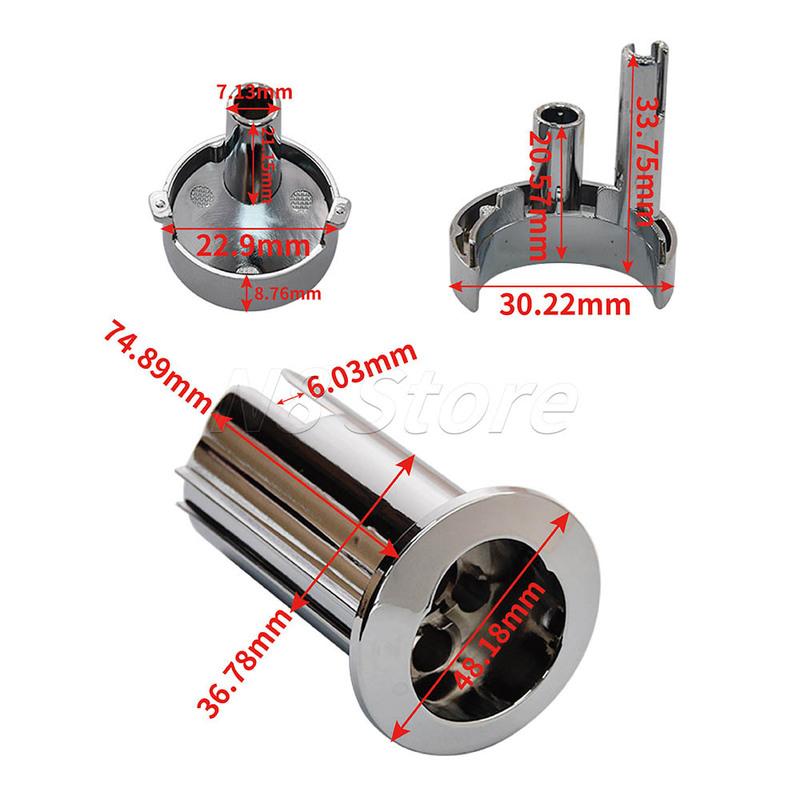 For Roca D2D Dual Flush Push Button & Threaded Push Rods Long Body AH0001700R Chrome 822044001