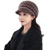 Элегантная теплая шерстяная кепка газетчика: Вязаная шапка в стиле ретро, удобная и универсальная, для пожилых мужчин и женщин