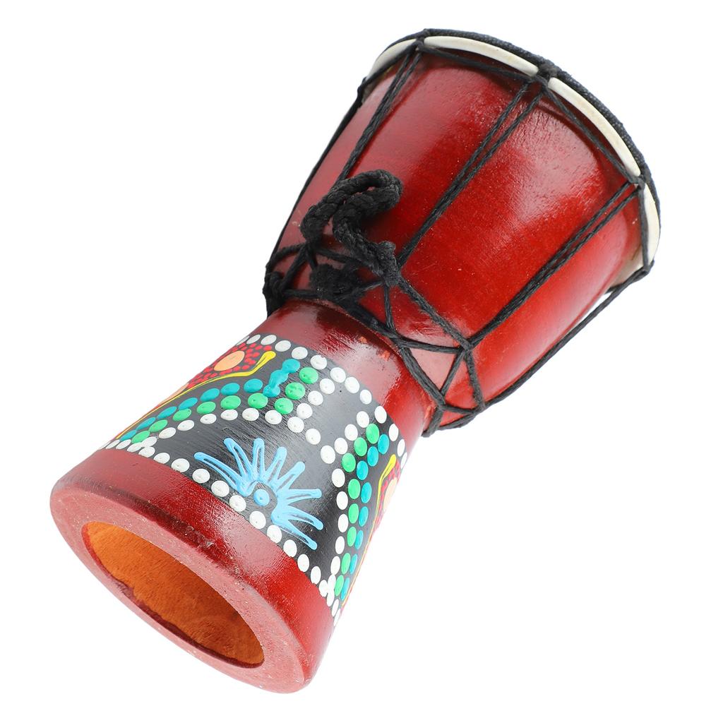 Африканский барабан 5 дюймов деревянный джембе ручной ударный инструмент четкий звук для детей и взрослых