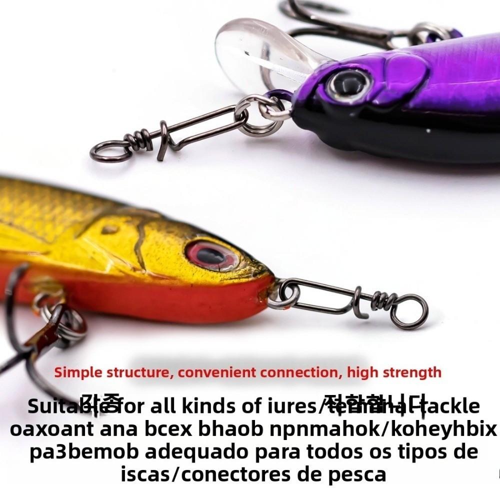 50pcs Pack Quick Change Design Coastlock Snap Quick Change Lure Clip  Bass Fishing