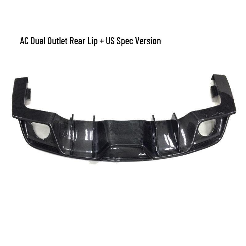 15-17 Ford Mustang Carbon Fiber Rear Lip Kit: US Version Quad Outlet Spoiler