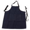 Denim Apron Abrasion Resistant Washable Chef Apron Adjustable Stylish Kitchen Apron for Cooking