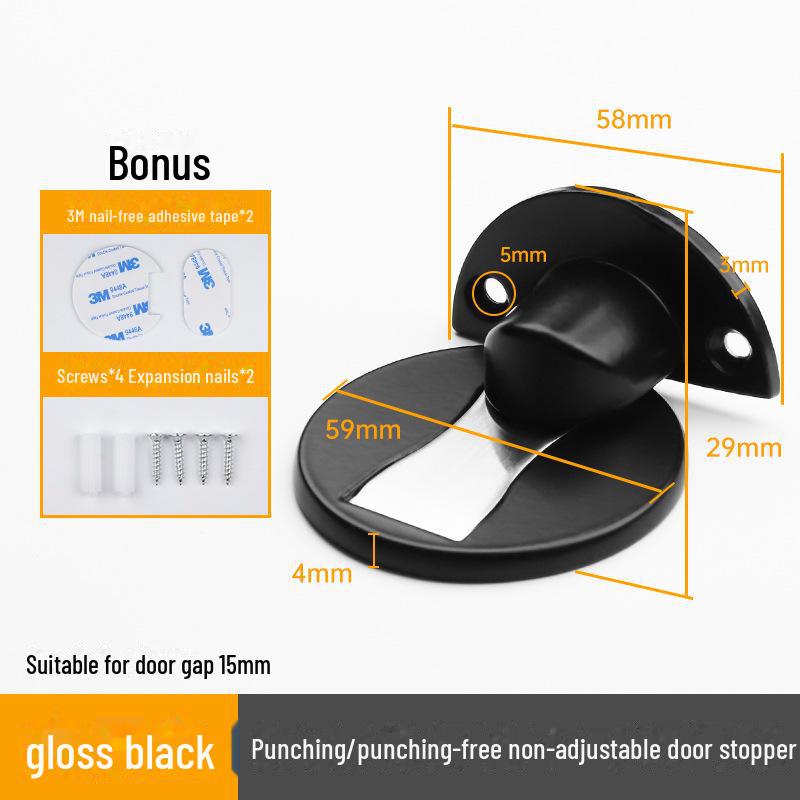 Магнитный напольный дверной упор: Без ударов, с защитой от столкновений, бесшумный, невидимый, настенное крепление.