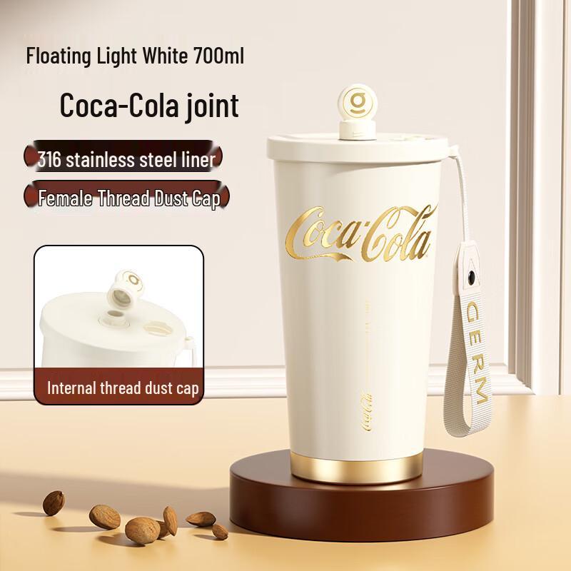 Термокружка Coca-Cola с соломинкой