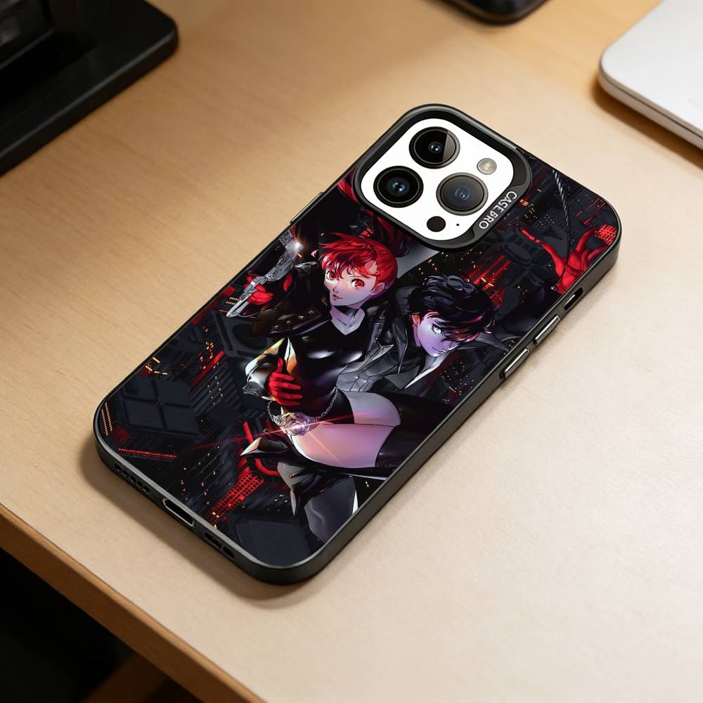 Игры-Обои Persona 5 Чехол для телефона для iPhone 17,16,15,14,13,12,11 Plus,Pro Max,XS,Цветной Посеребренный Внутренний Чехол