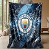 Manchester City Theme blanket Soft Flannel Blanket Plush Throw Blanket Cozy Sofa Bed Blanket for Home Decor