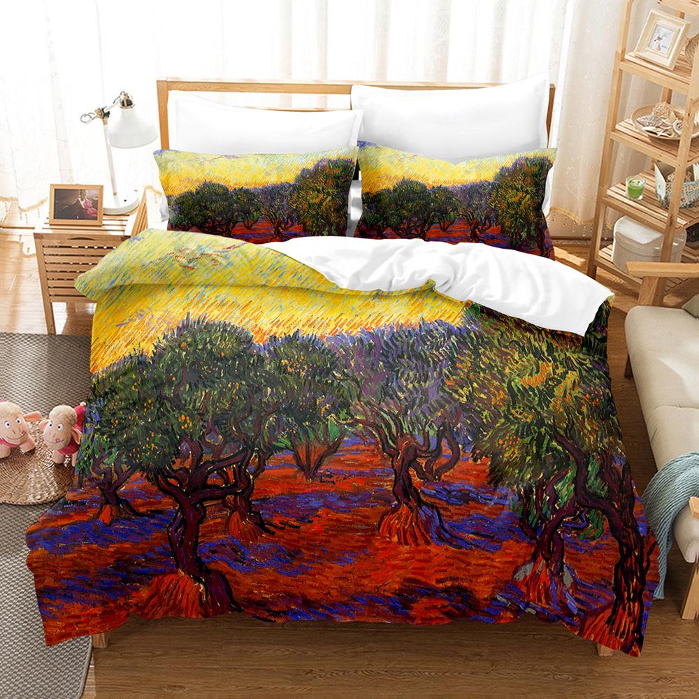 Абстрактная картина маслом Ван Гога, пододеяльник размера «king-size», одеяло для детей, мальчиков, девочек, подростков, постельное белье из полиэстера