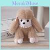 Cute Plushie Poodle Keychain Realistic Animal Shape Gift Backpack Decoration