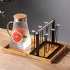 High Quality Durable Japanese Style Cup Drying Rack Space-saving With Drain Tray Mug Organizer Shelf Standing Type Bottle Holder