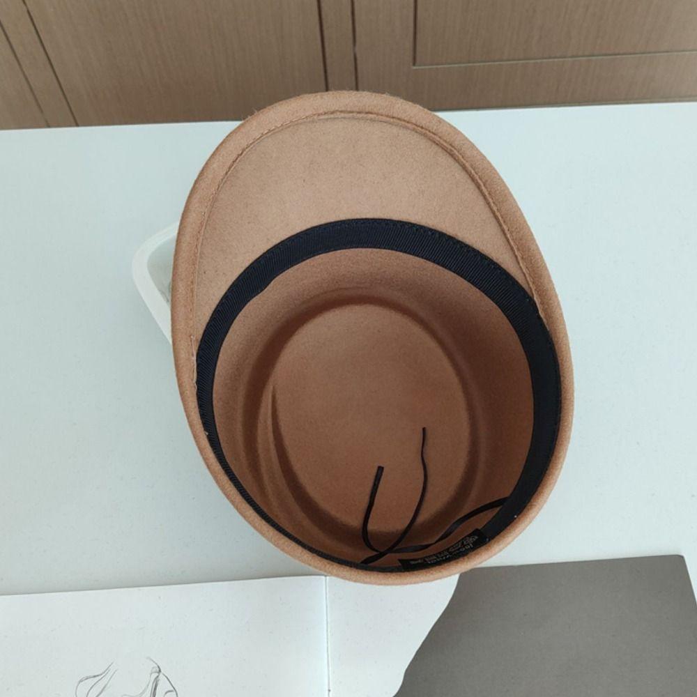 Elegant Fedora Hat British Style Wool Topper Hat Fashion Wool Equestrian Hat Performances