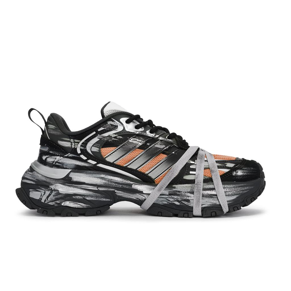 adidas SHADOW FEVER Moonfall Нескользящие Устойчивые к истиранию Низкие Кроссовки на массивной подошве Унисекс Черный Оранжевый Красный JR0040(Team80-S-BOX)