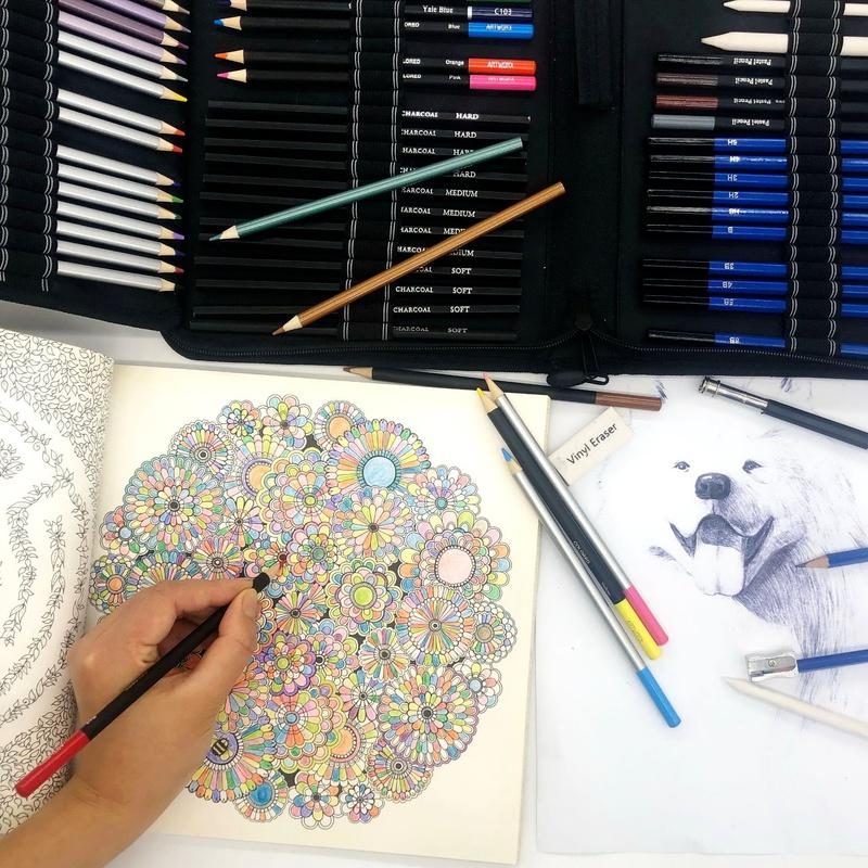 144 шт. цветной карандаш и карандаши для эскизов, набор инструментов для рисования, набор металлических масляных карандашей, художественные принадлежности для художника