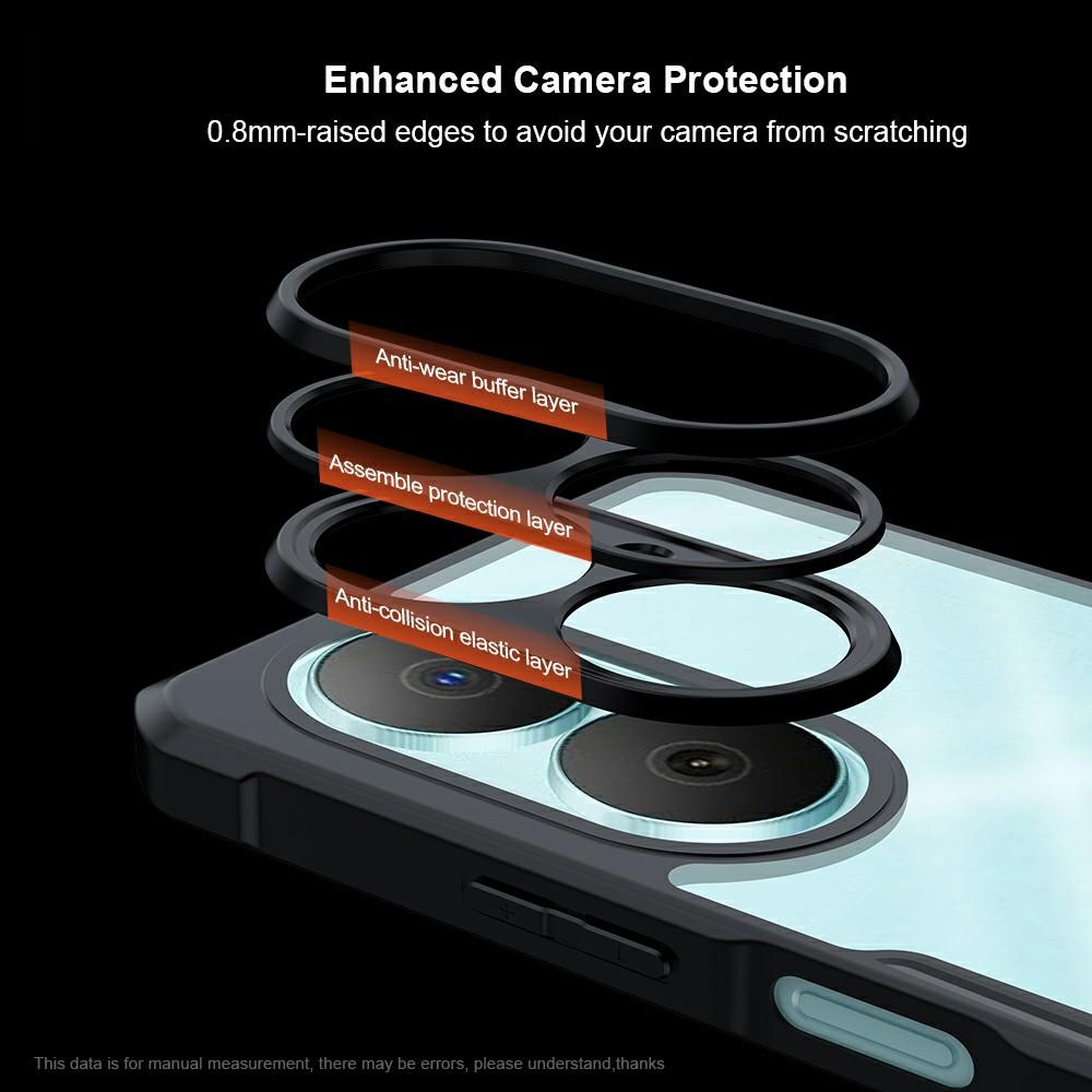 XUNDD Для Huawei Nova Y73 4G Чехол Противоударный ТПУ+Акрил Прозрачная Задняя Крышка Телефона