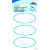 12 School Adhesive Labels - Oval - Blue