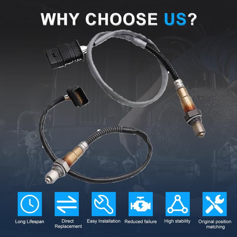 2 шт. Кислородный датчик O2 234-5044 11787589475 11787596908 Для BMW 535i GT 335i 640i 740Li X5 X6 Верхний и нижний 2.4L L4