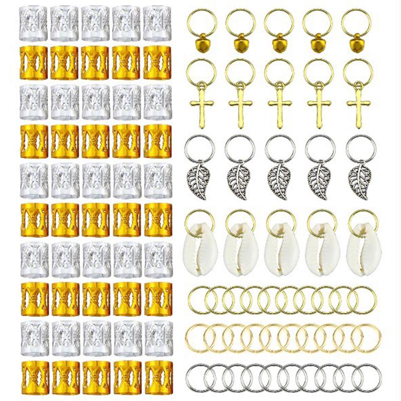 100 шт./компл., портативные аксессуары для наращивания волос, универсальные бусины для дредов, плетение волос