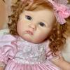 23 Inch Reborn Doll Kit Charlotte Toddler Fresh Color Soft Doll DIY Kits Vinyl Silicone Doll So K2J0