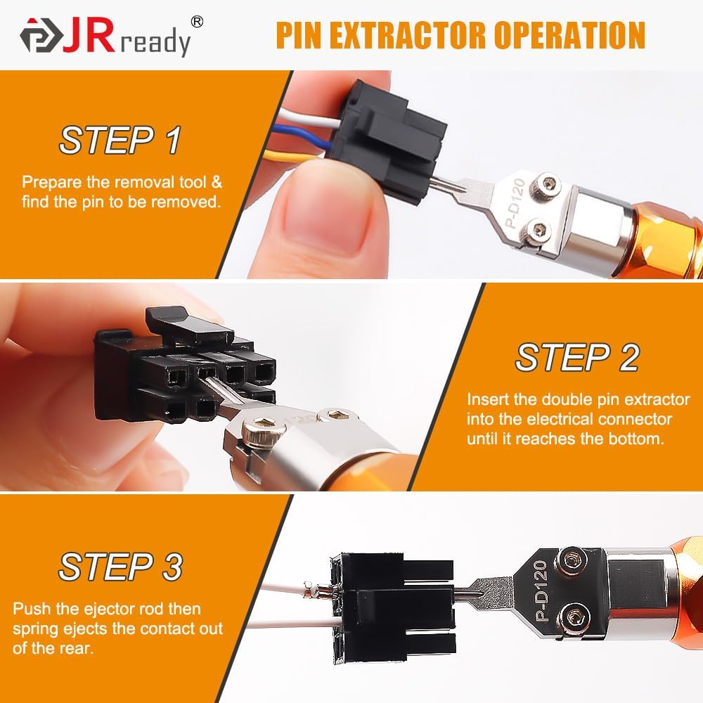 JRready ST5262 2 шт. Экстракторы контактов Molex Набор инструментов для извлечения клемм для контактов Molex MX3.0 типа «папа/мама» Инструмент для извлечения контактов для микро-фит контактов