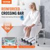 Shower Chair, Adjustable Height Shower Stool with Crossbar Support, Shower Seat for Inside Shower or Tub, Non-Slip Bench Bathtub Stool Seat for