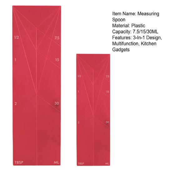 1/2/4 шт 7.5/15/30 мл 3-в-1 плоская мерная ложка портативная многофункциональная складная мерная ложка для сухих жидких ингредиентов кухонные гаджеты