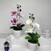 Креативные 26 см Имитация Орхидеи-бабочки DIY Подарки Искусственная Орхидея Бонсай Искусственные Цветы для Улицы Внутри Помещения Офиса