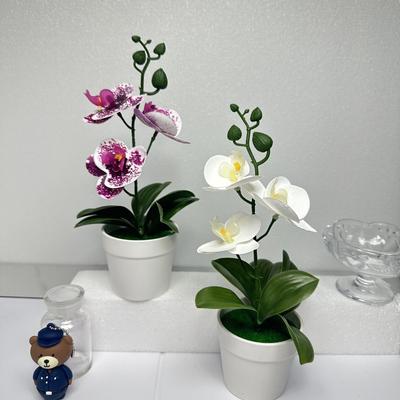 Креативные 26 см Имитация Орхидеи-бабочки DIY Подарки Искусственная Орхидея Бонсай Искусственные Цветы для Улицы Внутри Помещения Офиса