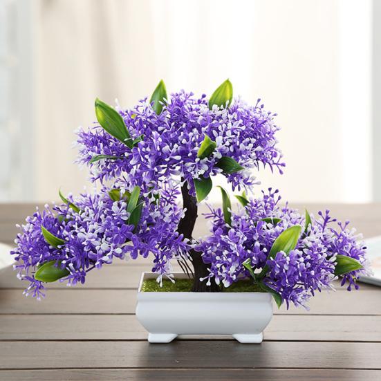 1шт искусственное растение в горшке цветок дерево домашний офис сад бонсай декор орнамент